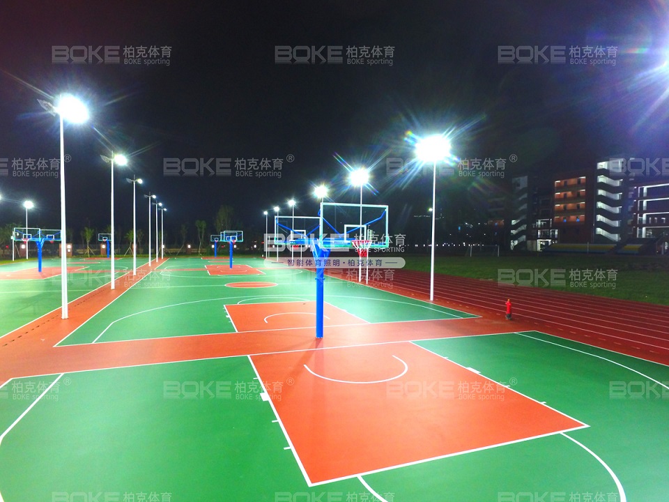 佛山励耘学校篮球场灯光