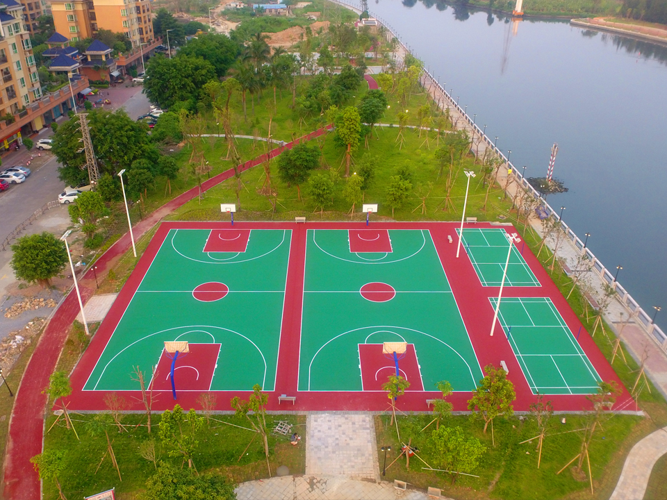 名称：中山市石岐天水湖体育公园灯光案例